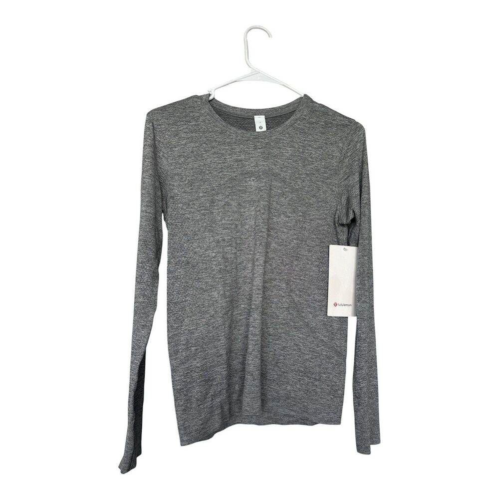 Lululemon Women’s Swiftly Relaxed Long Sleeve Shirt Size 4 Gray New